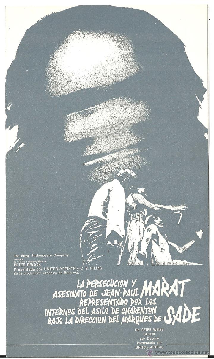 Kino: MARAT SADE PROGRAMA DOBLE CINE BALMES PETER BROOK