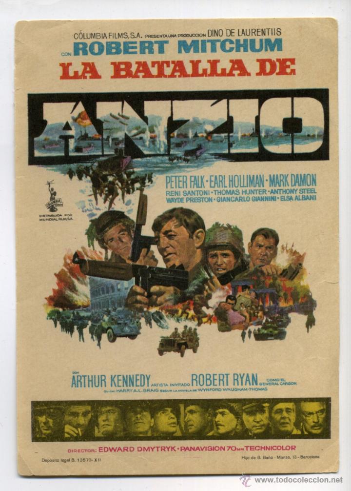 Cine: LA BATALLA DE ANZIO, con Robert Mitchum. - Foto 1