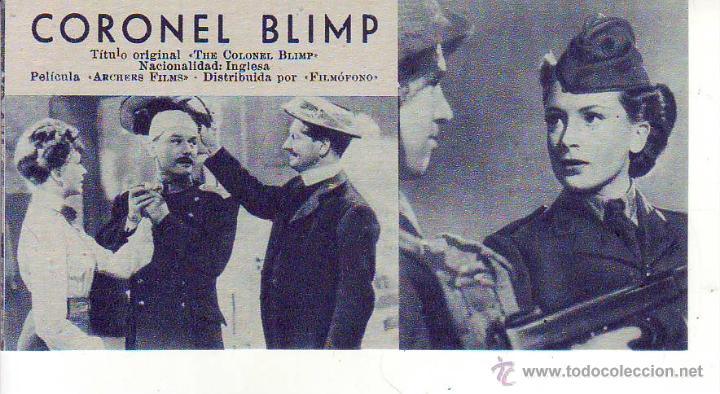 Cine: coronel blimp   ficha n&ordm; 230 - Foto 1