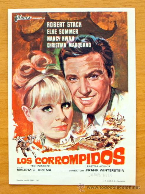 Cine: Los Corrompidos - Robert Stack, Elke Sommer - con publicidad - Foto 1