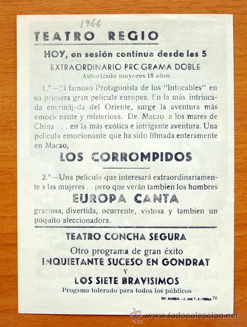 Cine: Los Corrompidos - Robert Stack, Elke Sommer - con publicidad - Foto 2