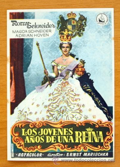 Cine: Los J&oacute;venes a&ntilde;os de una Reina - Romy Schneider, Magda Schneider, Adrian Hoven - con publicidad