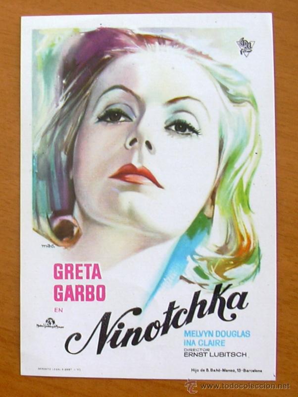 Cine: Ninotchka - Greta Garbo - Melvyn Douglas - Foto 1
