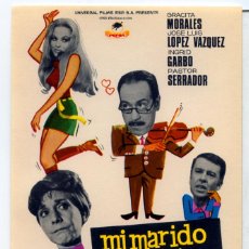 Cine: MI MARIDO Y SUS COMPLEJOS 1969 (FOLLETO DE MANO ORIGINAL SIN PUBLICIDAD) GRACITA MORALEZ