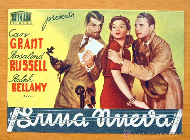 Cine: Luna Nueva - Cary Grant, Rosalind Russell - con publicidad