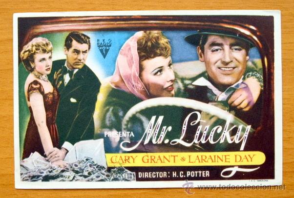 Cine: Mr. Luchy - Cary Grant, Larine Day - con publicidad
