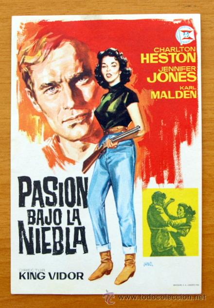 Cine: Pasi&oacute;n bajo la Niebla - Charlton Heston, Jennifer Jones