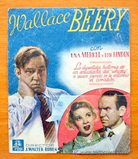 Cine: Un coraz&oacute;n y una copa - Wallace Beery, Una Merkel - Con publicidad - Foto 2