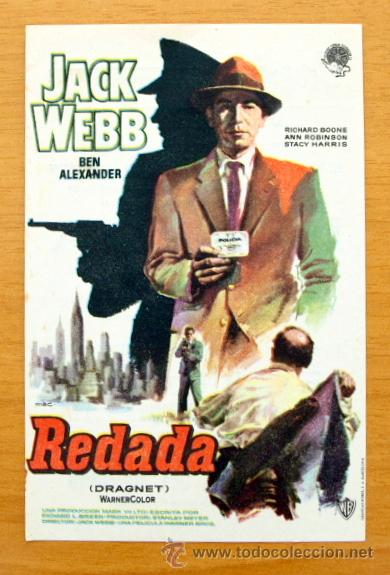 Cine: Redada - Jack Webb, Ben Alexander - con publicidad - Foto 1