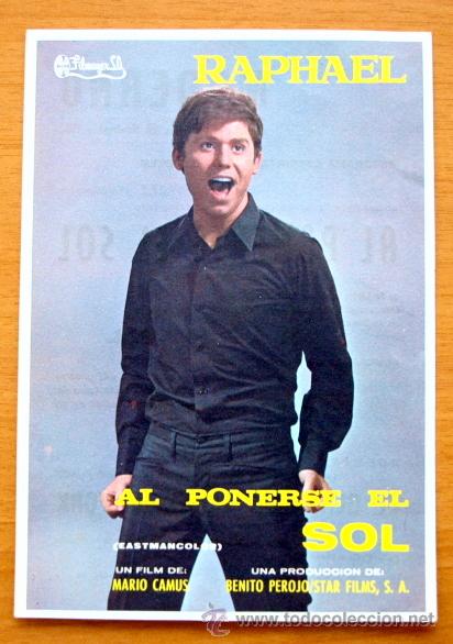 Cine: Al ponerse el sol - Raphael - Con publicidad - Foto 1