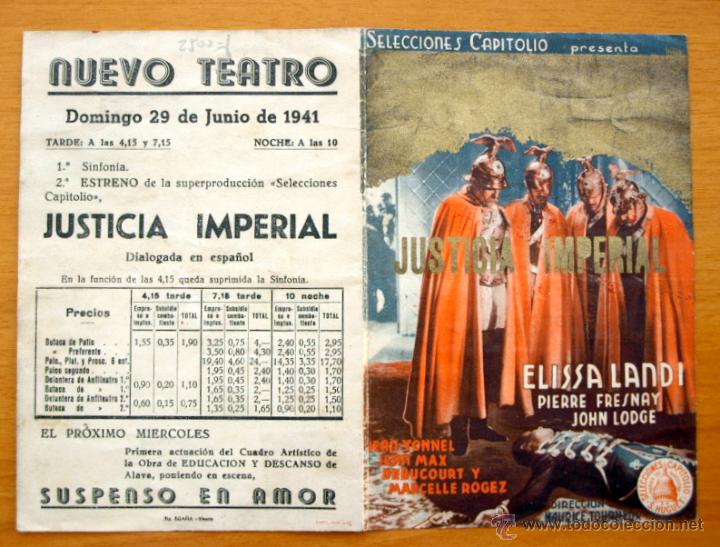 Kino: Justicia imperial - Elissa Landi, Pierre Fresnay - Con publicidad