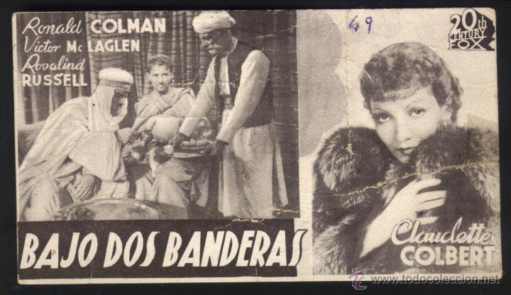 Kino: Q-00958- BAJO DOS BANDERAS (Under Two Flags) (CINE CALDERON - TALAVERA) Ronald Colman