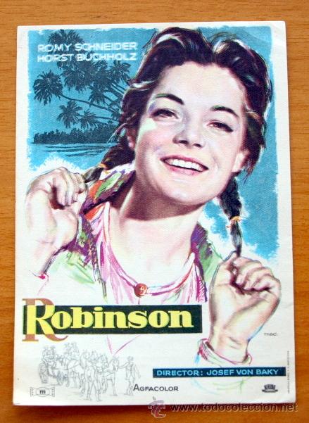 Cine: Robinson - Romy Schneider, Horst Buchholz - Con publicidad