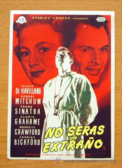 Cine: No seras un Extra&ntilde;o - Olivia De Havilland, Robert Mitchum - con publicidad