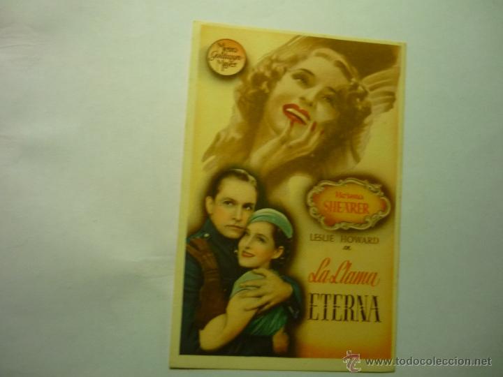 Cine: programa la llama eterna.-norma shearer-leslie howard - Foto 1