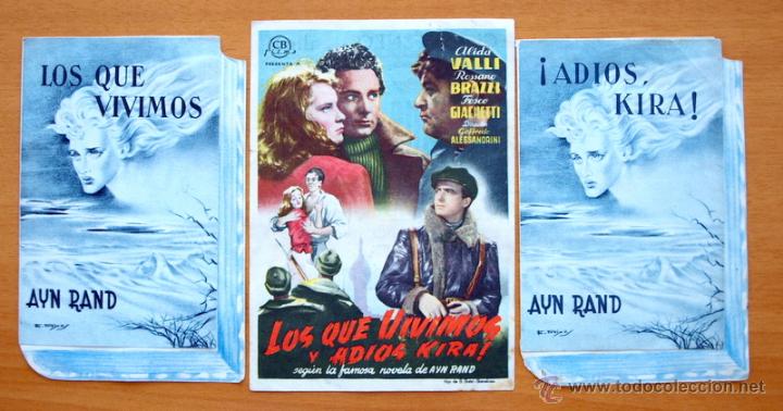 Cinema: Los que vivimos - Adios Kira - Alida Valli, Rossano Brazzi - con publicidad