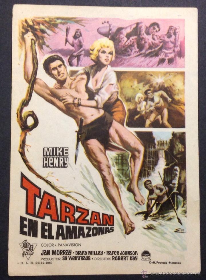 Kino: TARZAN EN EL AMAZONAS. JAN MURRAY. DIANA MILLAY. RAFER JOHNSON.