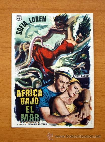 Cine: Africa bajo el Mar - Sofia Loren - Con publicidad