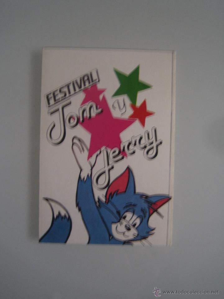 Cine: festival tom y jerry folleto de mano adhesivo original del estreno