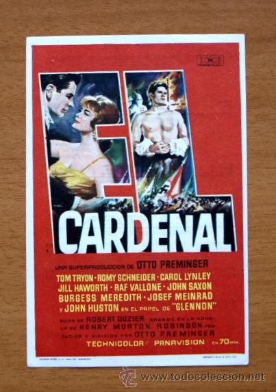 Cine: El Cardenal - Tom Tryon, Romy Schneider, Carol Lynley - Con publicidad