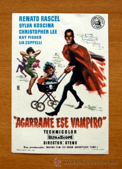 Cine: Agarrame ese Vampiro - Renato Rascel, Sylva Koscina, Christopher Lee