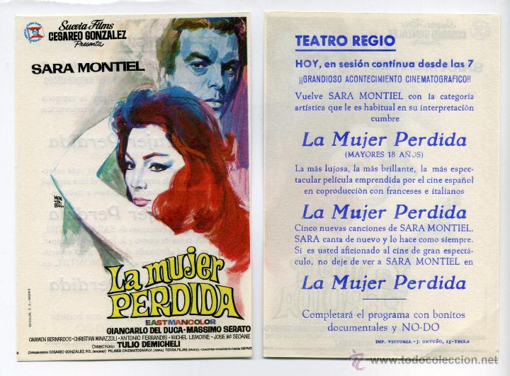 Cine: LA MUJER PERDIDA, con Sara Montiel. - Foto 1
