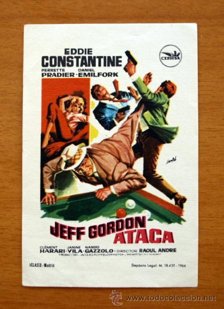 Cine: Jeff Gordon ataca - Eddie Constantine - Foto 1