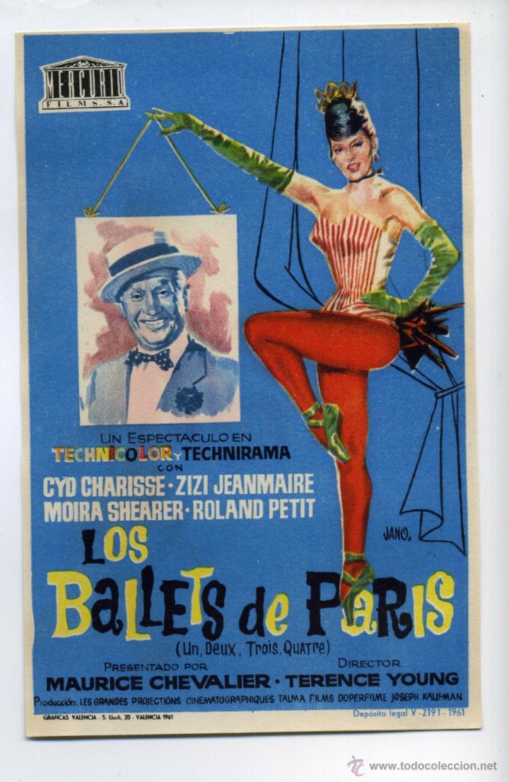 Cine: LOS BALLETS DE PARIS, con Maurice Chevalier. - Foto 1