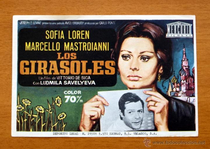 Cine: Los Girasoles - Sofia Loren, Marcello Mastroianni