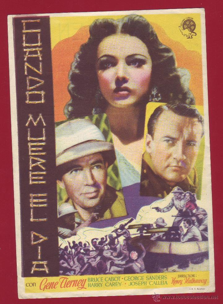 Folhetos de m&atilde;o de filmes antigos de cinema: PROGRAMA DE MANO - CUANDO MUERE EL DIA