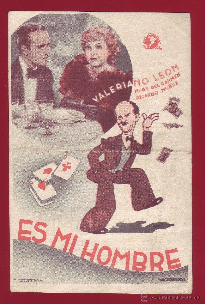 Folhetos de m&atilde;o de filmes antigos de cinema: PROGRAMA DE MANO - ES MI HOMBRE
