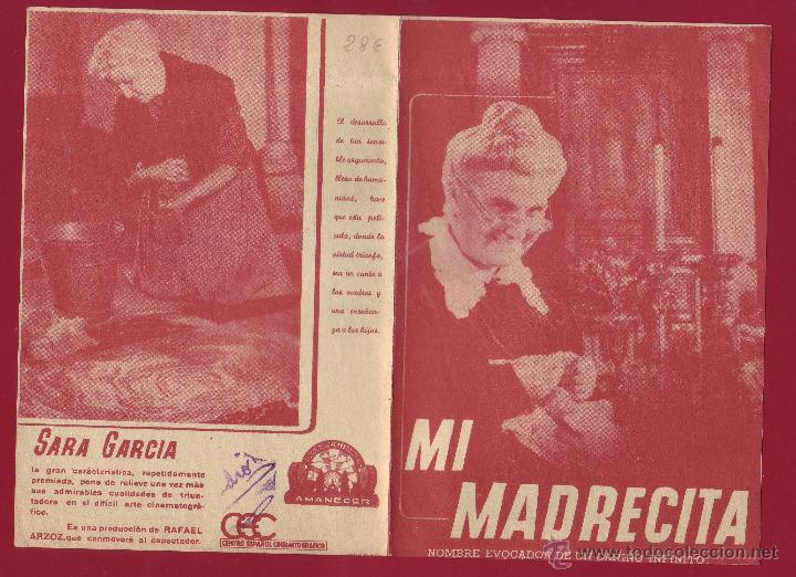 Cine: PROGRAMA DE MANO - MI MADRECITA - Foto 1
