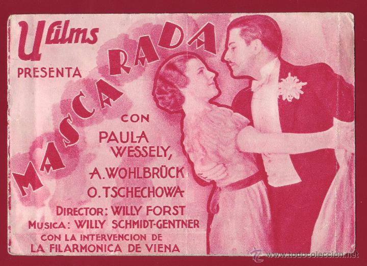 Cine: PROGRAMA DE MANO - MASCARADA - Foto 1