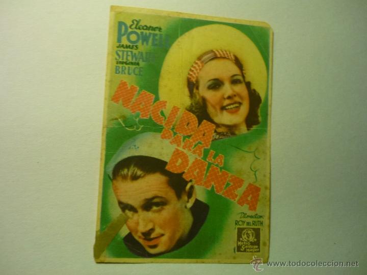 Cine: PROGRAMA NACIDA PARA LA DANZA.-JAMES STEWART - - Foto 1