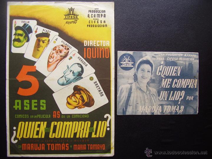 Cine: QUIEN ME COMPRA UN LIO?, MARUJA TOM&Aacute;S - Foto 1