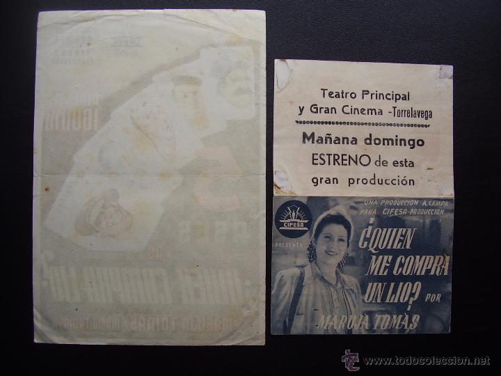 Cine: QUIEN ME COMPRA UN LIO?, MARUJA TOM&Aacute;S - Foto 2