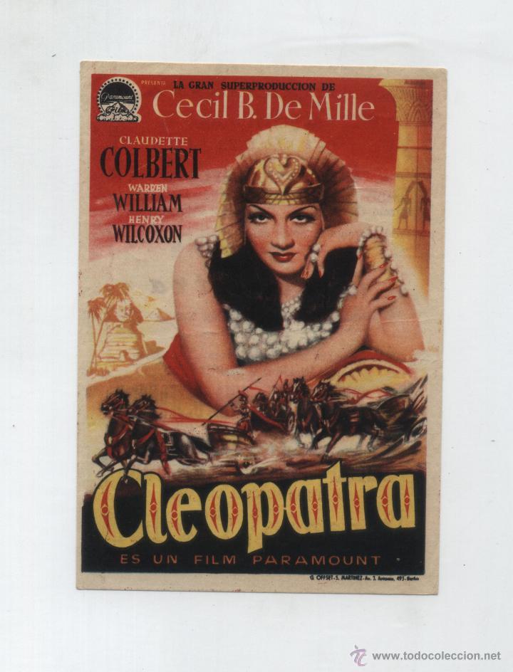 Cine: Cleopatra. Sencillo de Paramount.  Barcel&oacute; cinema. - Foto 1