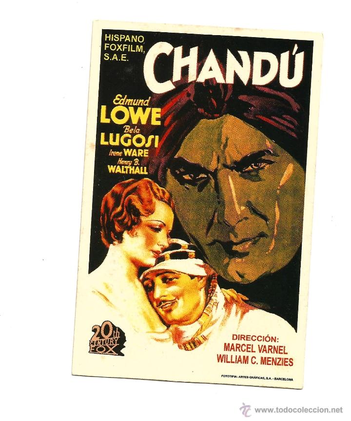 Cine: CHAND&Uacute;, EDMUND LOWE, BELA LUGOSI - Foto 1