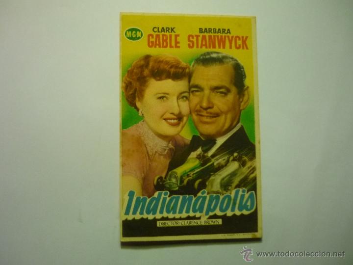Cine: PROGRAMA INDIANAPOLIS.-CLARK GABLE avenida reus - Foto 1