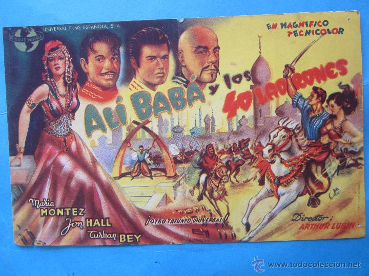 Cine: ali baba y los 40 ladrones - jon hall , maria montez,