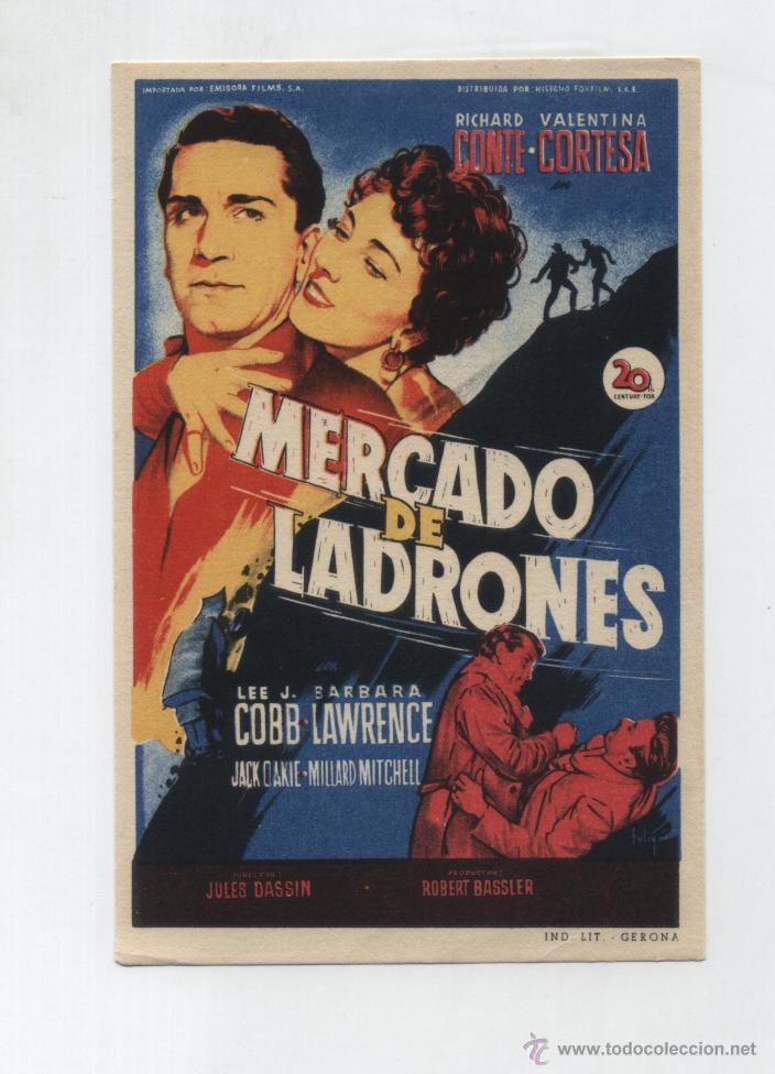 Cine: Mercado de ladrones. Solig&oacute;. Sencillo de 20Th Century Fox.   &iexcl;IMPECABLE! - Foto 1