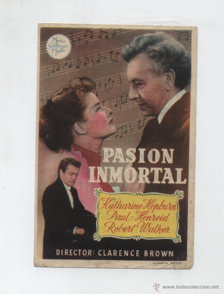  Flyers Publicitaires de films Anciens: Pasi&oacute;n Inmortal. Sencillo de MGM. Coliseo  - Sevilla.
