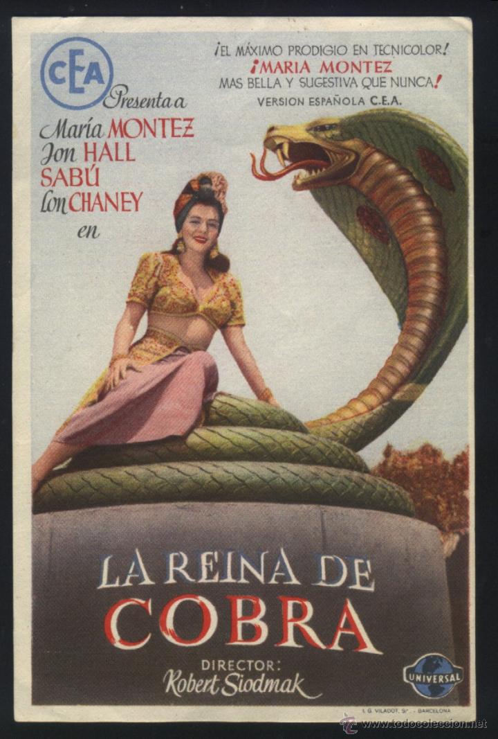 Cine: Q-05198- LA REINA DE COBRA (Cobra Woman) Maria Montez - Jon Hall - Sabu - Edgar Barrier