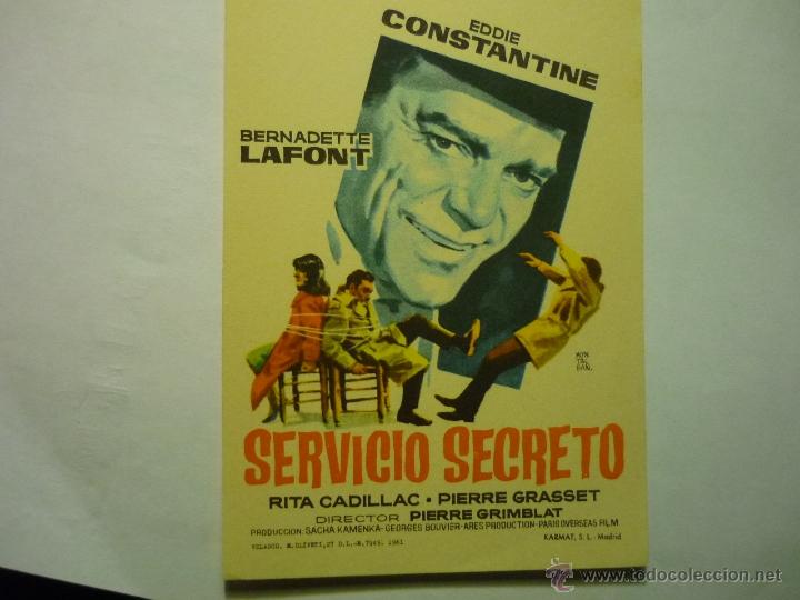 Cine: PROGRAMA SERVICIO SECRETO - EDDIE CONSTANTINE--cine avenida reus - Foto 1