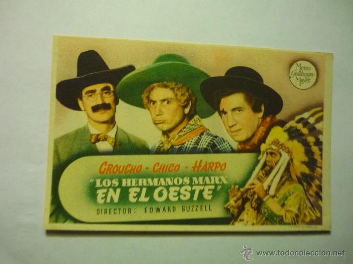 Cine: PROGRAMA LOS HERMANOS MARK EN EL OESTE .-publicidad cine sarreal - Foto 1