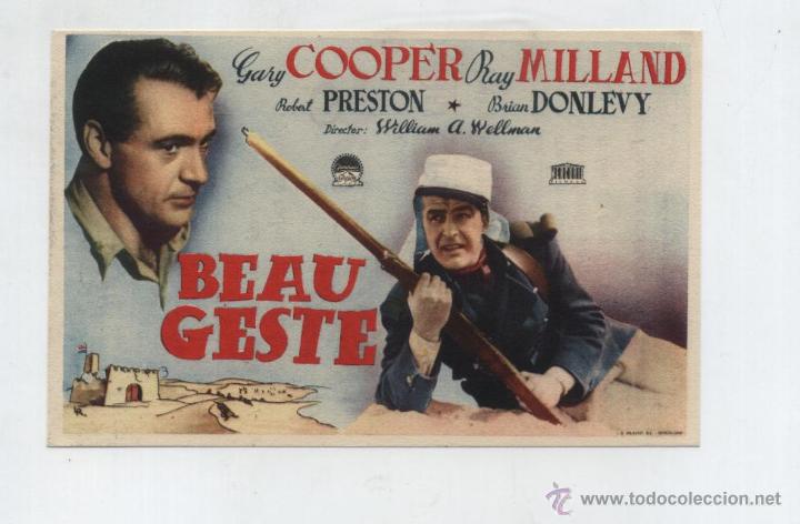 Cine: Beau Geste. Sencillo de Paramount.  Cine Echegaray - M&aacute;laga.  &iexcl;IMPECABLE! - Foto 1