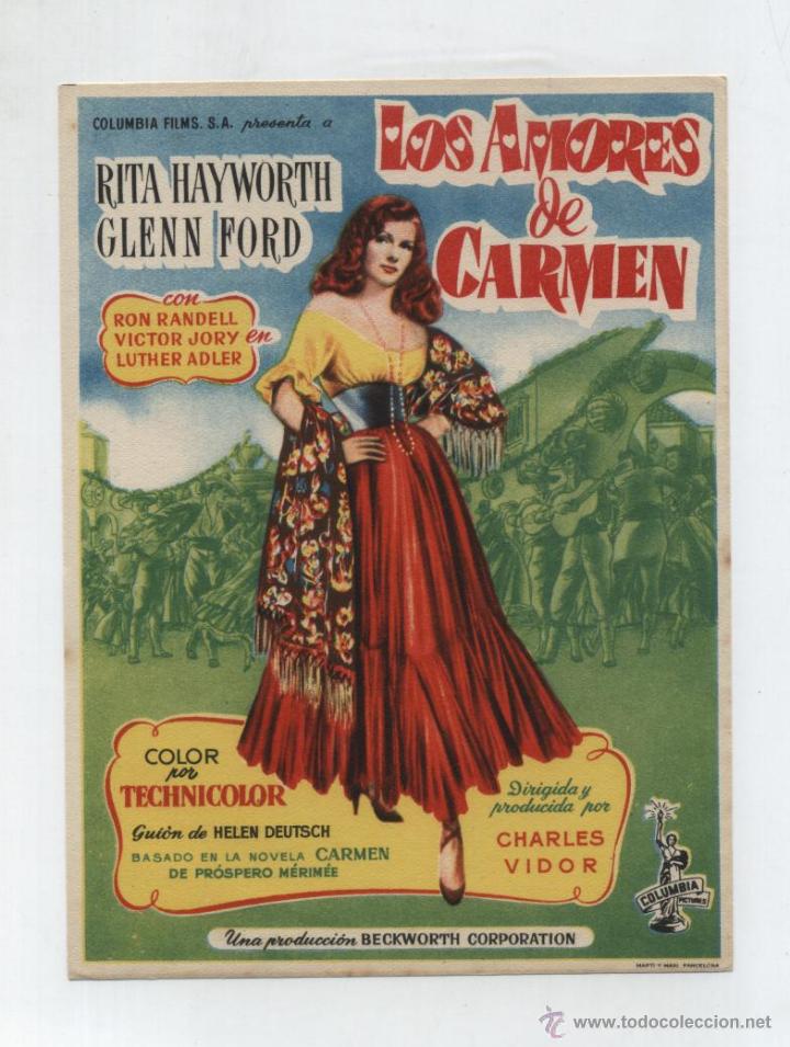 Kino: Los Amores de Carmen. Sencillo de Columbia.
