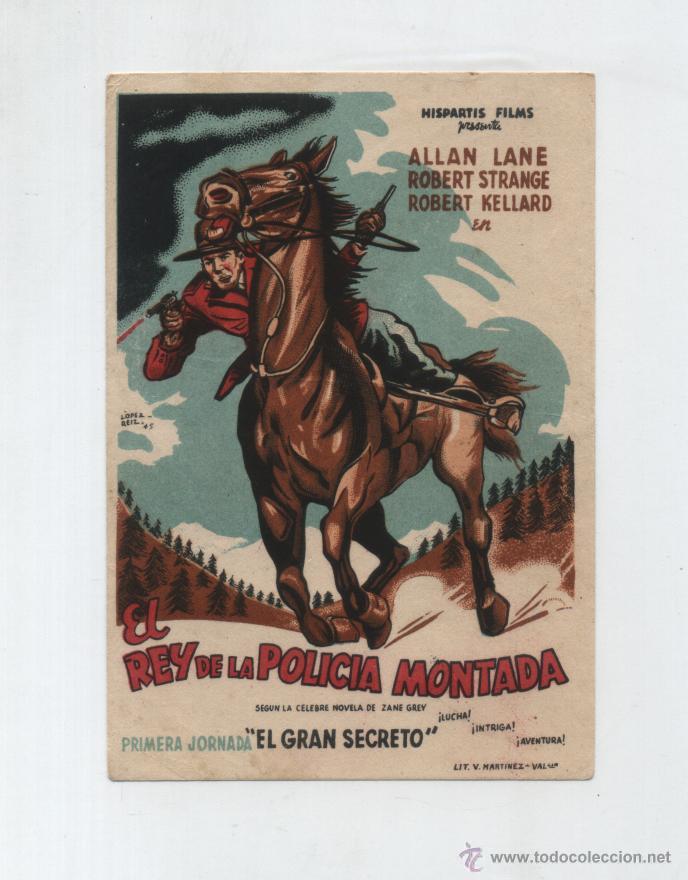 Kino: El Rey de la Polic&iacute;a Montada.  Primera  Jornada. Sencillo de Hispartis Films.