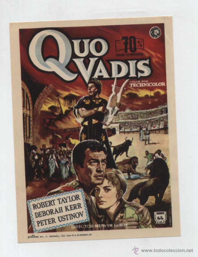 Kino: Quo Vadis. Sencillo de Mahier.