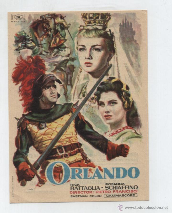Kino: Orlando. Sencillo de Mundial Films. Teatro Regio - Yecla.